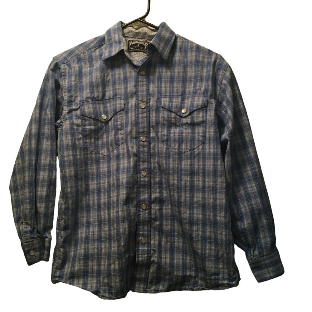 Panhandle Slim Plaid Snap Button Western Shirt